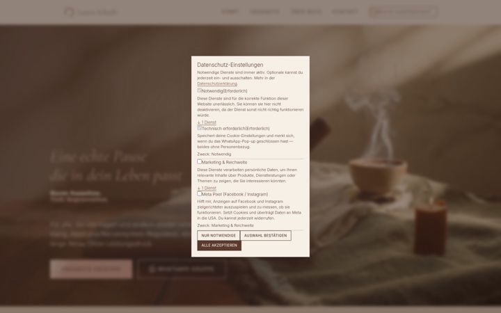 Screenshot of yogamit-laura.de