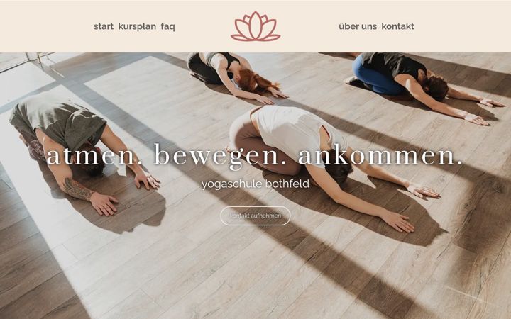 Screenshot of yogaschule-bothfeld.de
