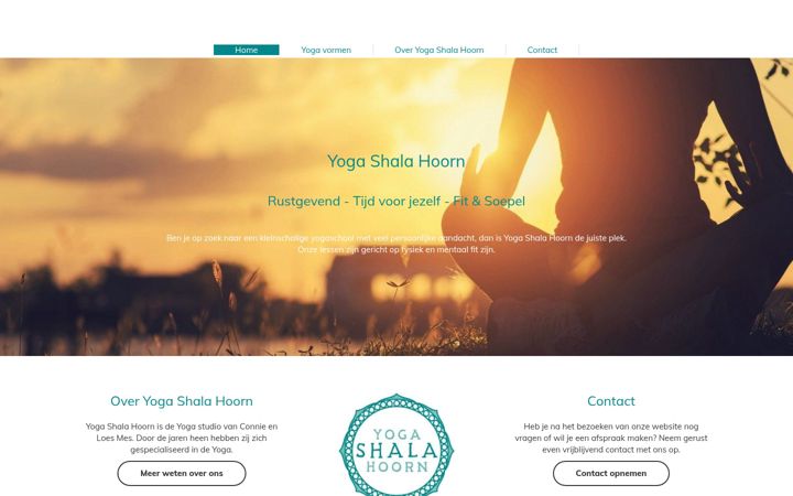 Screenshot di yogashalahoorn.nl