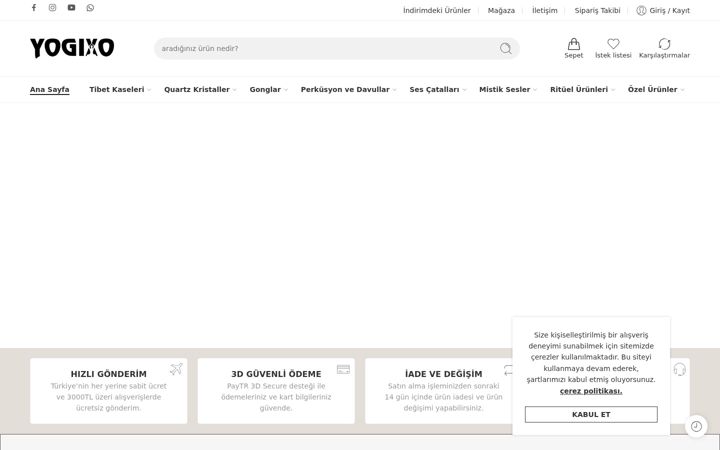 Screenshot of yogixo.com
