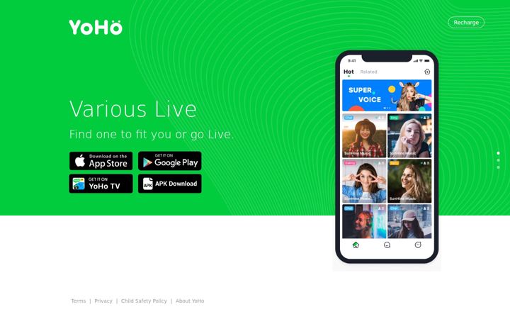 Screenshot of yoho.media