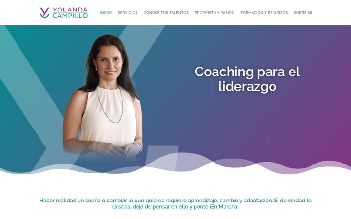 Skärmbild av yolandacampillo.com