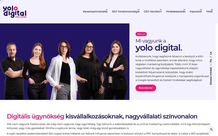 Screenshot of yolodigitalagency.com