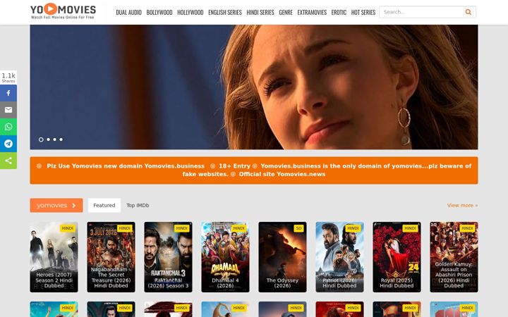 Screenshot of yomovies.courses
