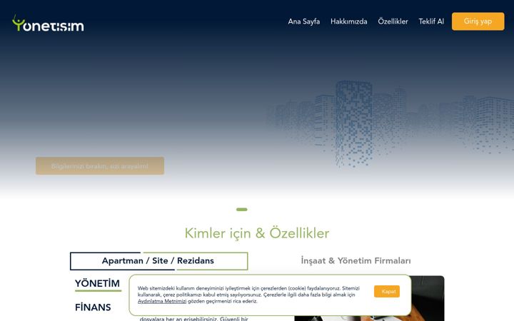 Captura de pantalla de yonetisim.com