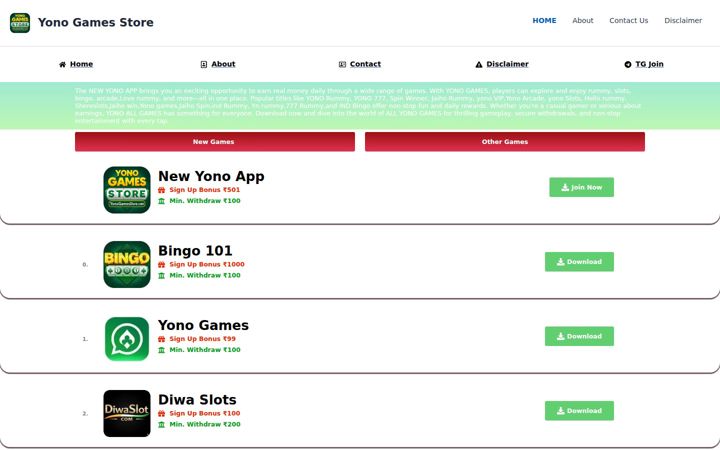 Screenshot von yonogamesstore.com