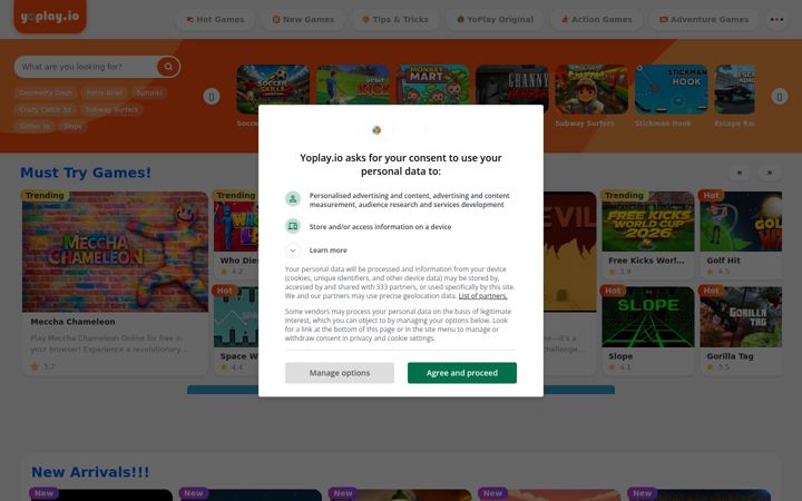 Screenshot of yoplay.io