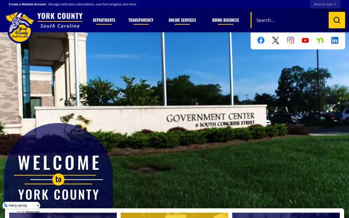Screenshot of yorkcountygov.com