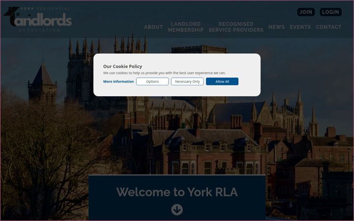 Captura de pantalla de yorkrla.co.uk