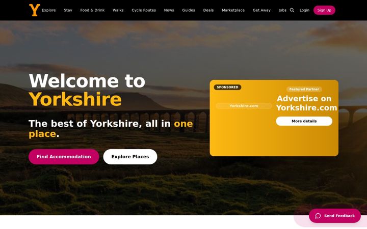 Screenshot ta' yorkshire.com