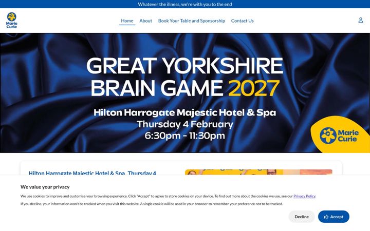 Screenshot of yorkshirebraingame.co.uk