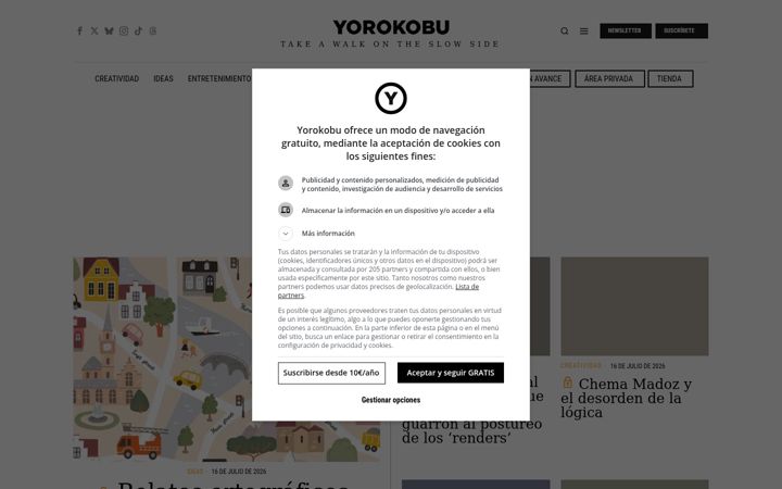 Screenshot of yorokobu.es