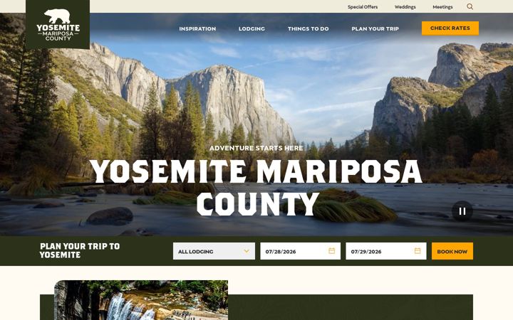Screenshot of yosemite.com