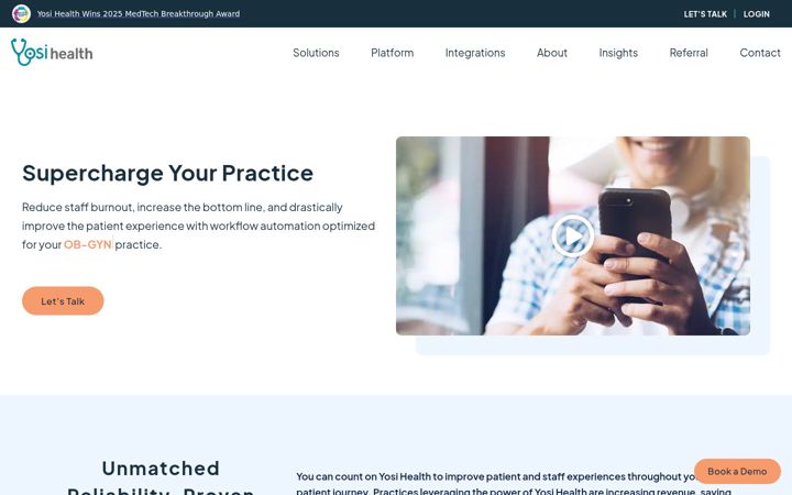 Screenshot of yosicare.com