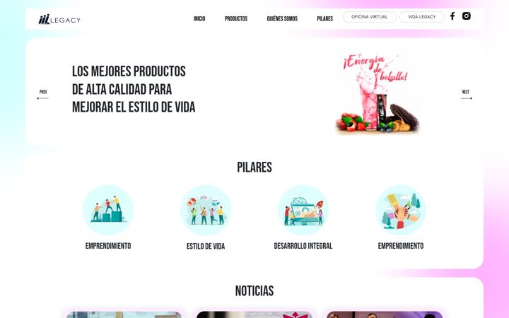 Screenshot of yosoylegacy.com
