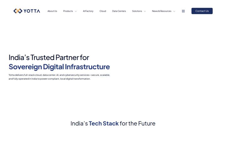 Screenshot of yotta.com