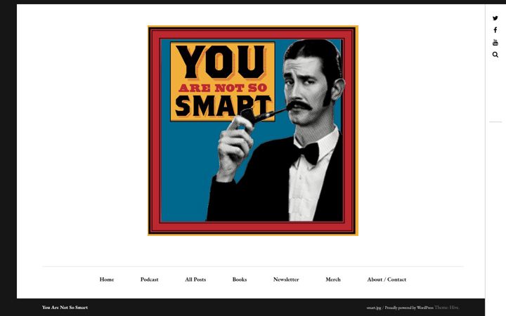 Screenshot of youarenotsosmart.com