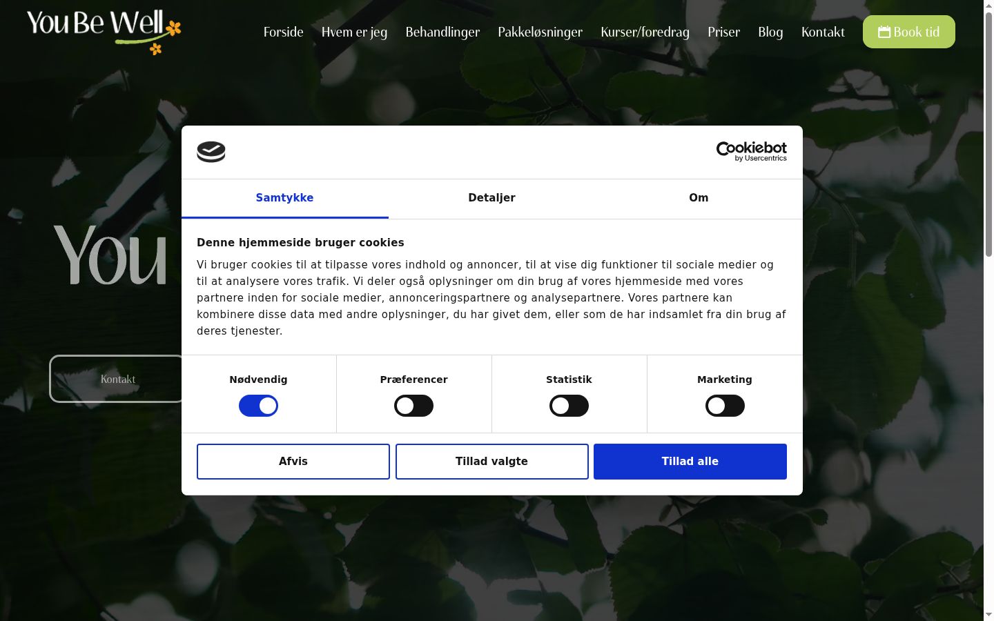 Captura de ecrã do banner de consentimento apresentado antes de qualquer interação