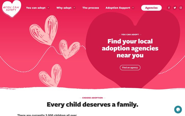 Screenshot of youcanadopt.co.uk