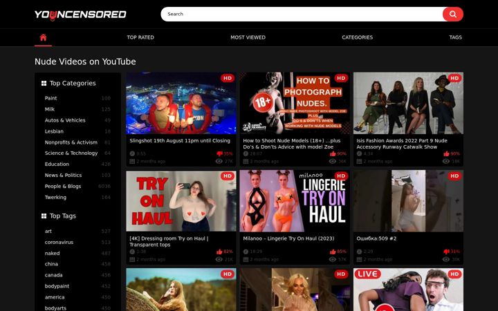 Screenshot of youncensored.com