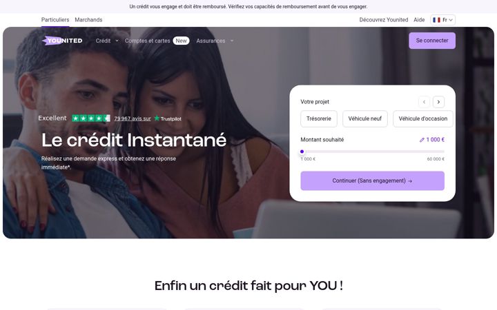 Screenshot of younited.com