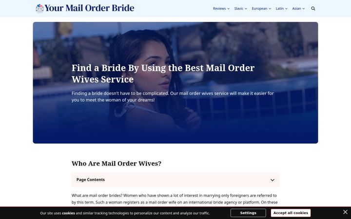 Screenshot of your-mail-order-bride.com