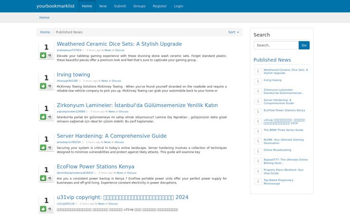 Screenshot of yourbookmarklist.com
