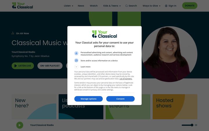 Zrzut ekranu yourclassical.org