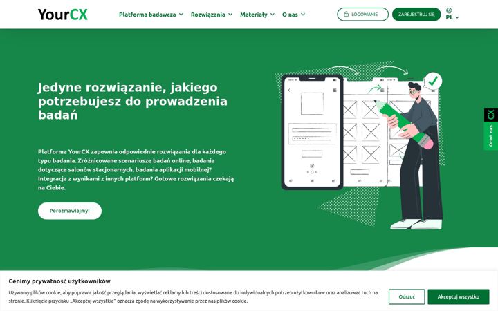 Screenshot of yourcx.io