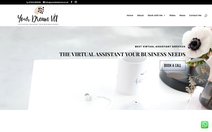 Zrzut ekranu yourdreamva.co.uk