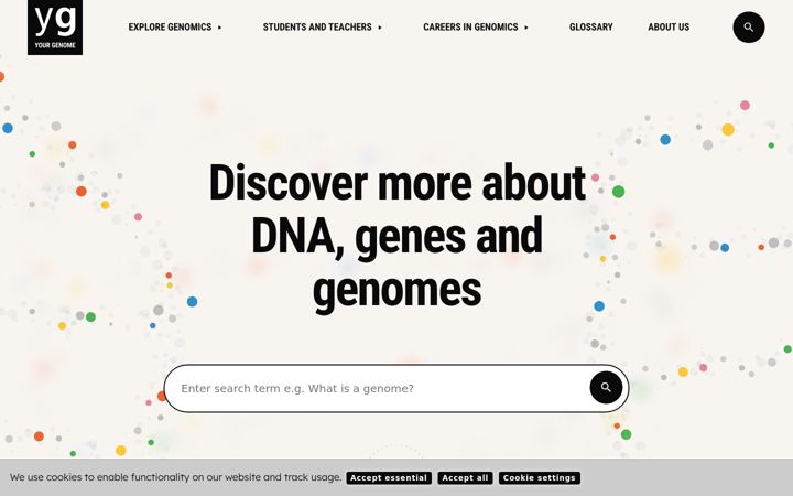 Screenshot of yourgenome.org