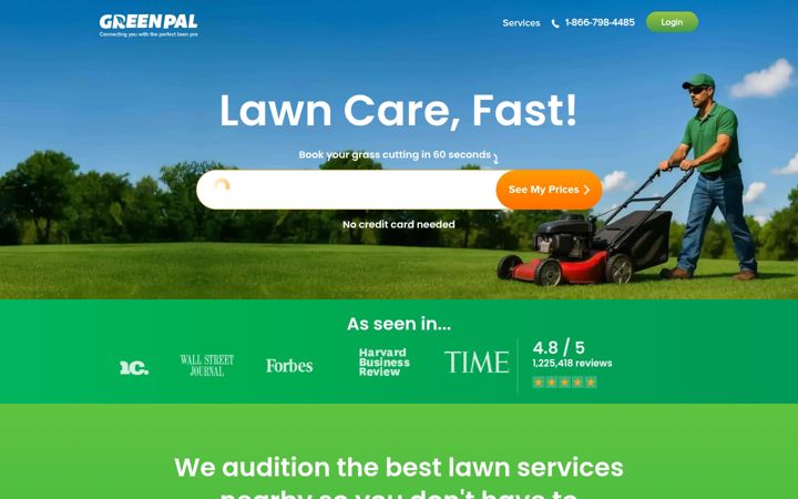 Screenshot of yourgreenpal.com