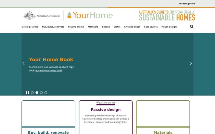 Screenshot of yourhome.gov.au