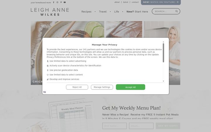 Screenshot of yourhomebasedmom.com
