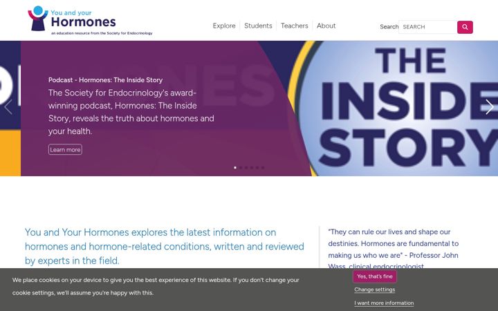 Screenshot of yourhormones.info