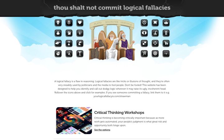 Screenshot of yourlogicalfallacyis.com