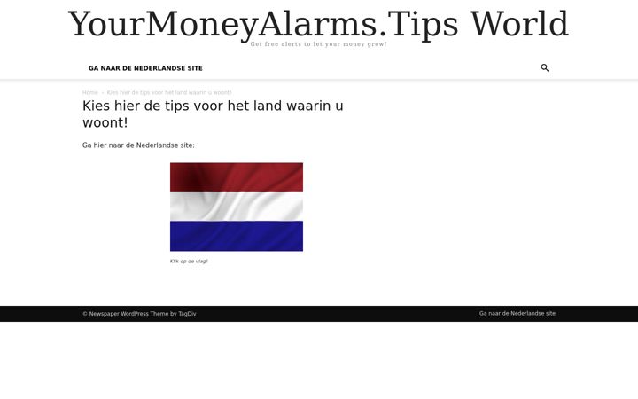 Screenshot of yourmoneyalarms.tips