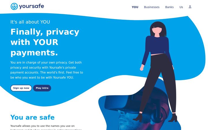 Screenshot of yoursafe.com