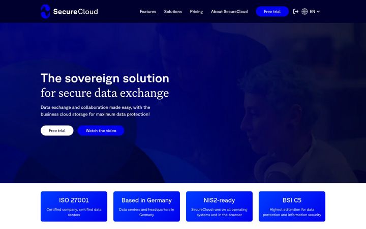 Screenshot of yoursecurecloud.de