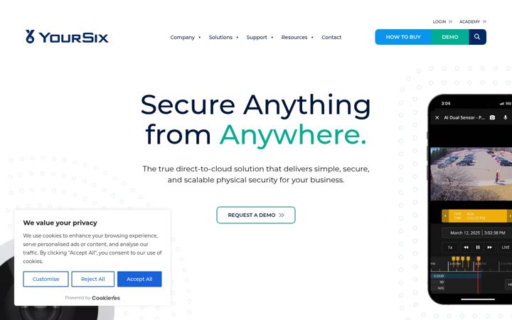 Ekrano kopija yoursix.com