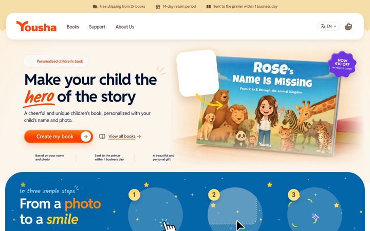 Screenshot of youshabooks.com