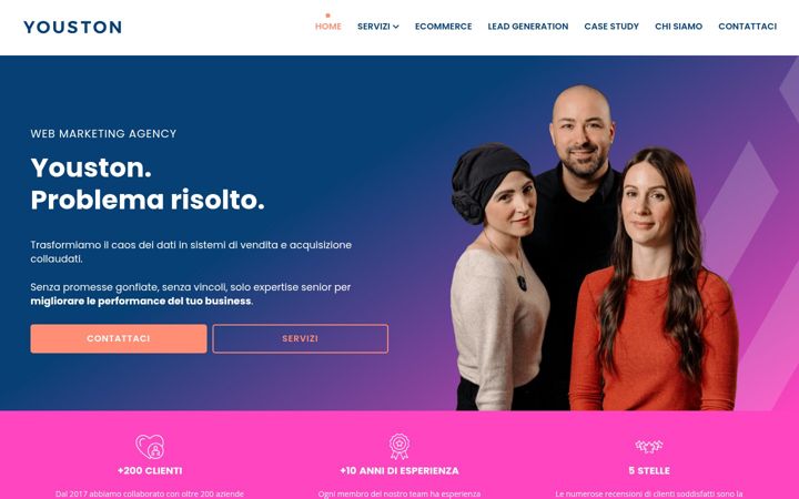 Screenshot of youston.agency