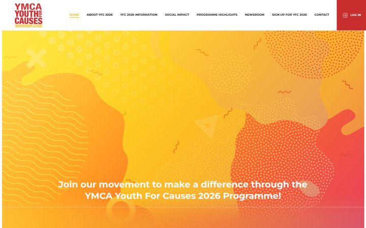 Screenshot di youthforcauses.com