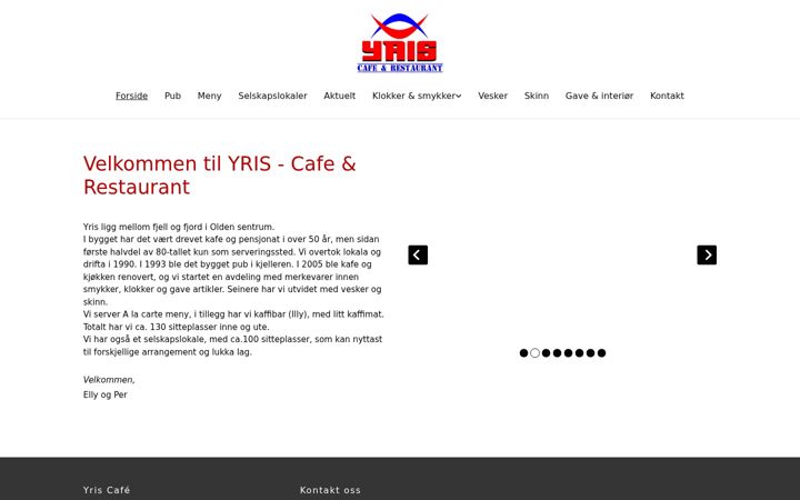 Captura de pantalla de yris.no