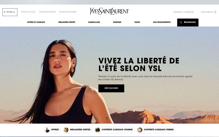 Screenshot of yslbeauty.fr