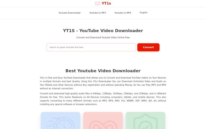 Screenshot of yt1s.biz