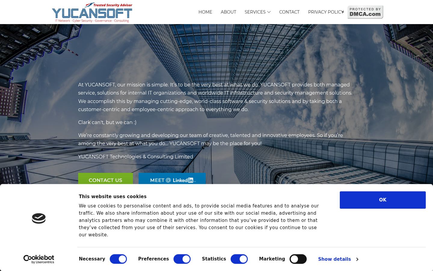 Screenshot tal-banner tal-kunsens muri qabel kwalunkwe interazzjoni