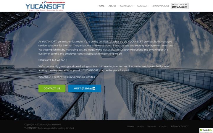 Screenshot of yucansoft.co.uk