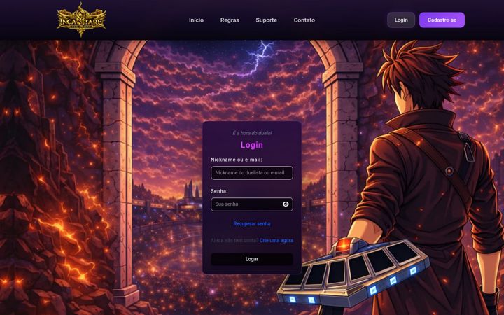 Screenshot of yugiohrpgonline.com