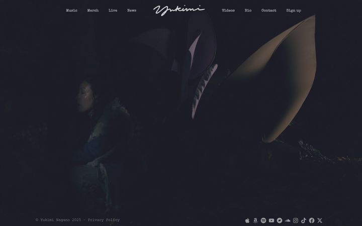 Screenshot of yukimi-music.com